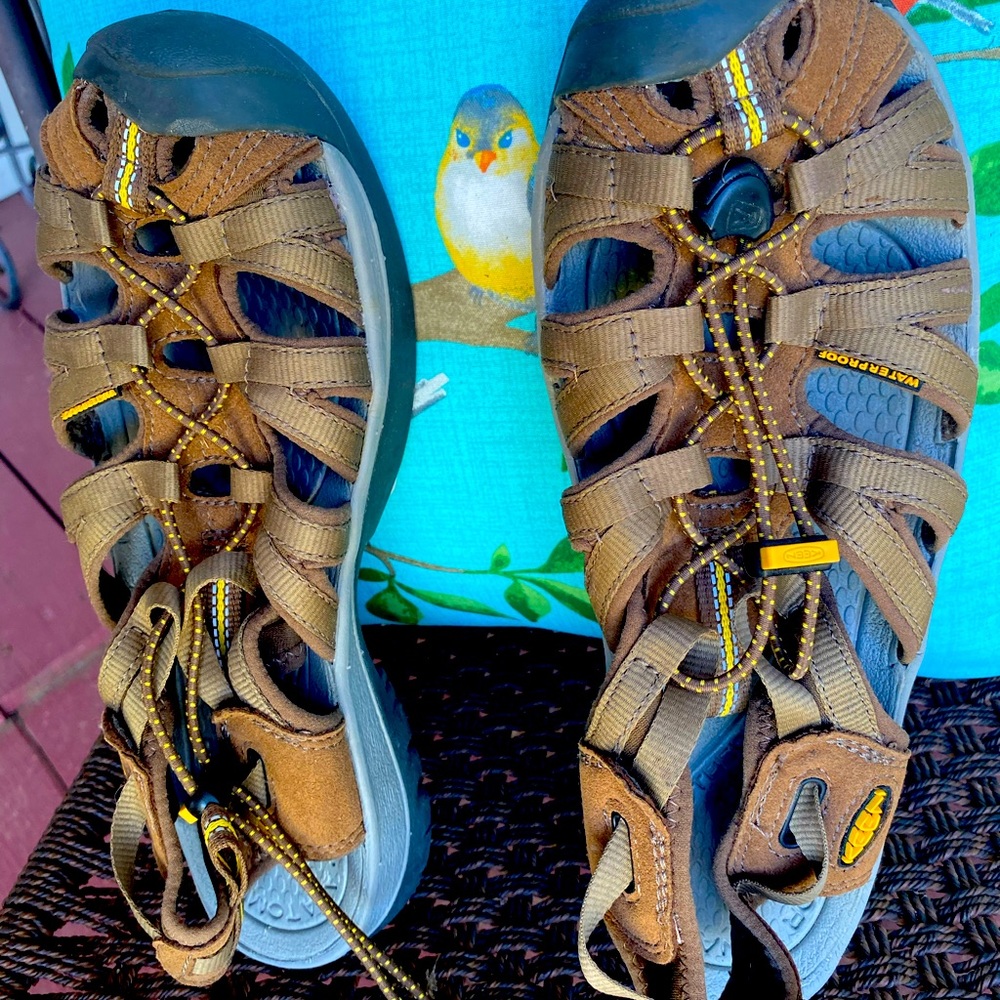Keen water sandals.